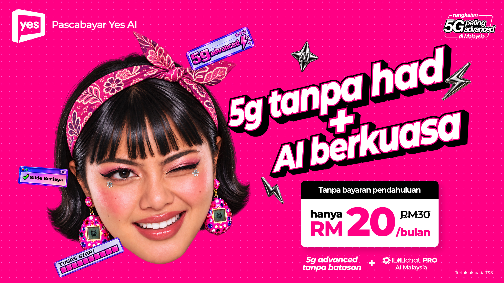 Yes Lancarkan AI 30, Gerbang Anda ke AI dengan 5g advanced
